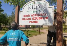 Parkların Eskiyen Tabelaları Değiştiriliyor