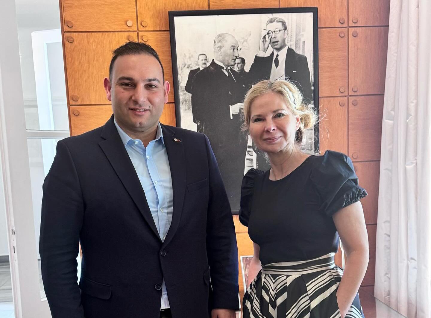 KİLİS BELEDİYE BAŞKANI BİLECEN, İSVEÇ BÜYÜKELÇİSİ MALENA MÅRD İLE GÖRÜŞTÜ