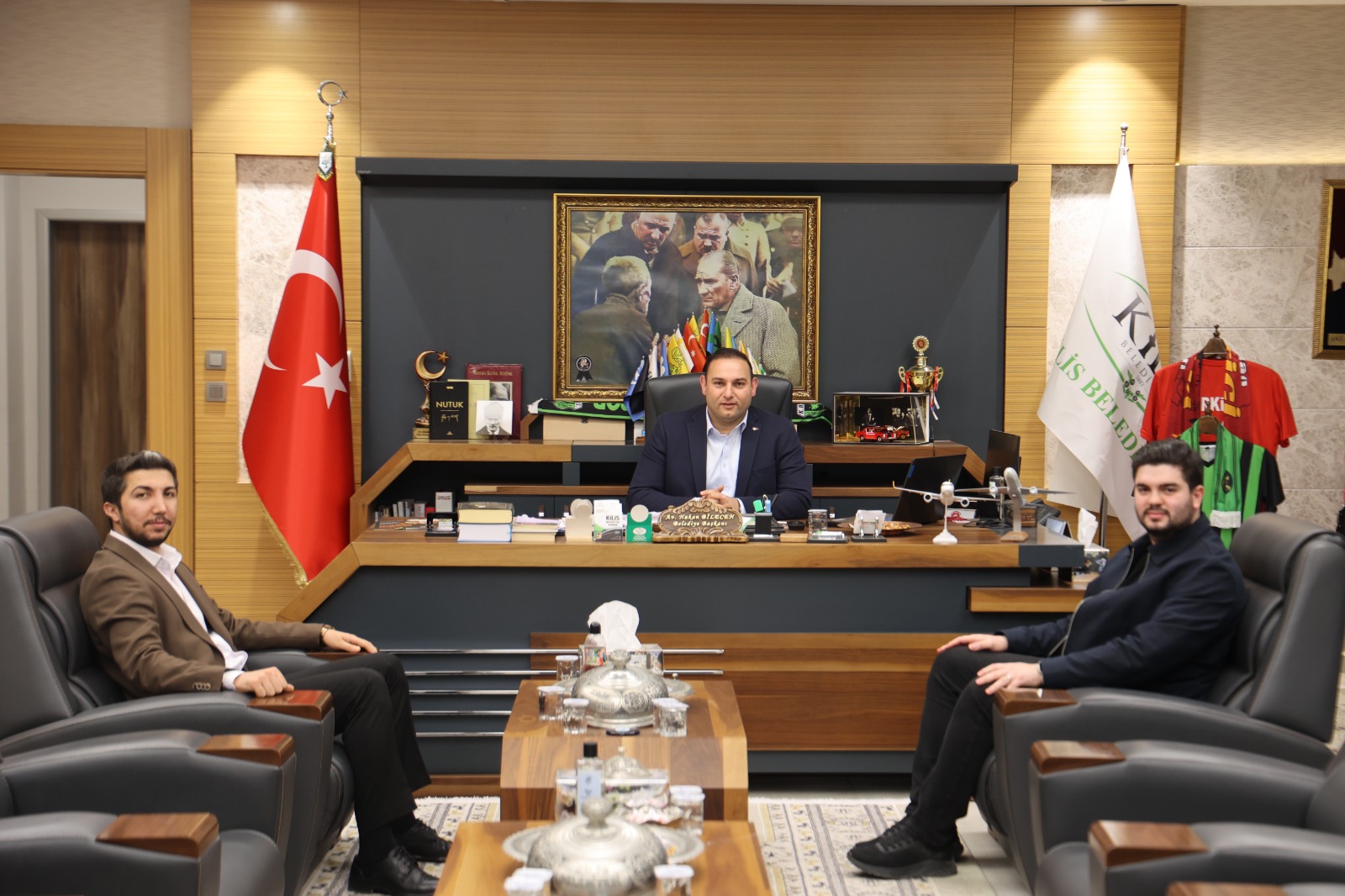 Gaziantep Olay TV Yöneticilerinden Başkanımıza Ziyaret