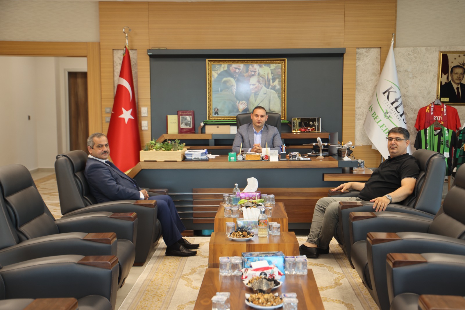 BELEDİYE MECLİS ÜYESİ MEHMET YILDIRIM’DAN BAŞKAN BİLECEN’E ZİYARET